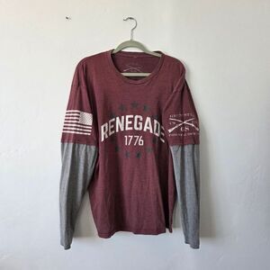 Grunt Style Renegade Shirt Twofer Men's XXL Grunge Patriotic American USA